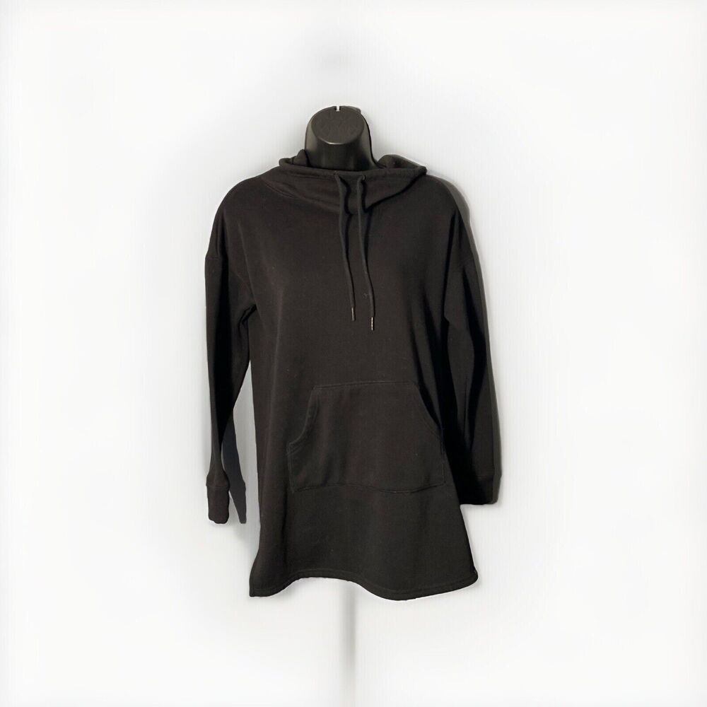 Tahari Sleepwear Sweatshirt‎ Oversized Cozy Plush Cowl  Neck Drawstring XS